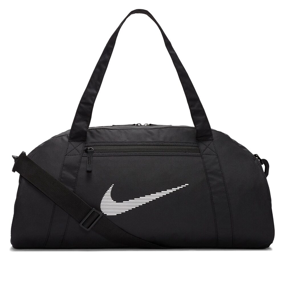 Nike One Club Training Duffel Bag Black & White with Multiple Pockets